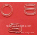 Clear plastic bra strap ring and slider,hook